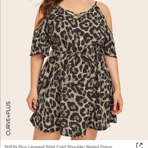 SHEIN dress size 1XL cheetah print